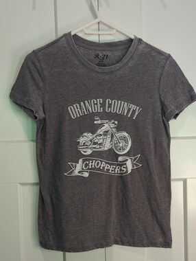 refuge Gray 'Orange County Choppers' Graphic Tee